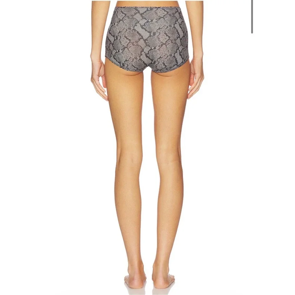 Skims-Fits Everybody Boy Shorts-Shadow Snake Print Size L
